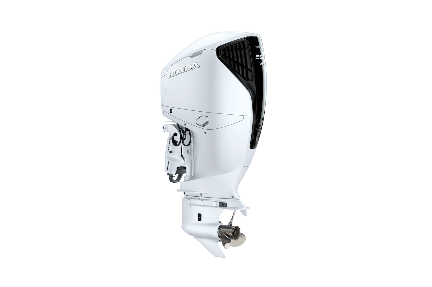 Honda Marine BF200 / BF225 / BF250 outboard engine in white