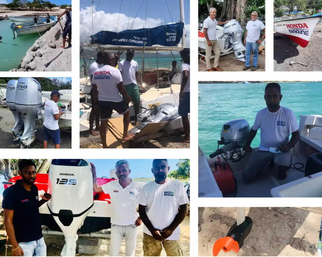 SECO MARINE distributeur Honda Marine importateur Torqeedo - réalisations moteurs hors-bord pièces détachées